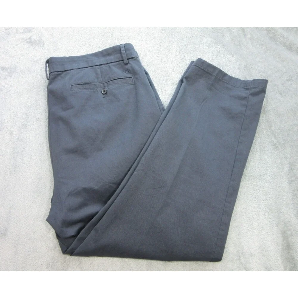 Banana Republic Pants Men Size 40x29 Navy Blue Chino Flat Front Pockets
